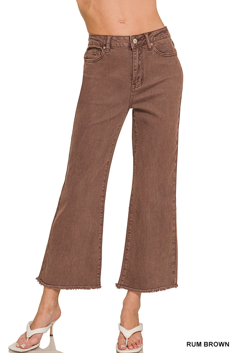Frayed Bootcut  High Rise Jeans Zenana*multiple colors* New RTS